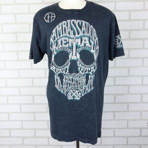 Affliction T-Shirt XL Jose Mangin 69 Metal Ambassador Headbanger Mexico USA